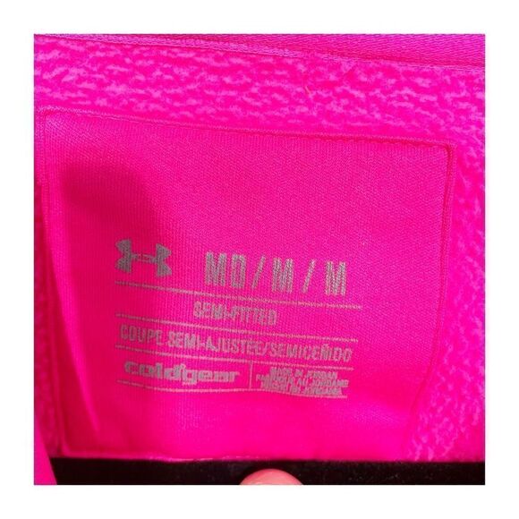 Under Armour Sweater Womens Hoodie Pullover Pink Logo Ladies Medium - Picture 4 of 6